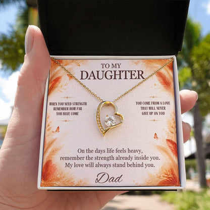 C8 - When You Need Strength Remember You Come From A Love That Never Gives Up On You - Forever Love Necklace