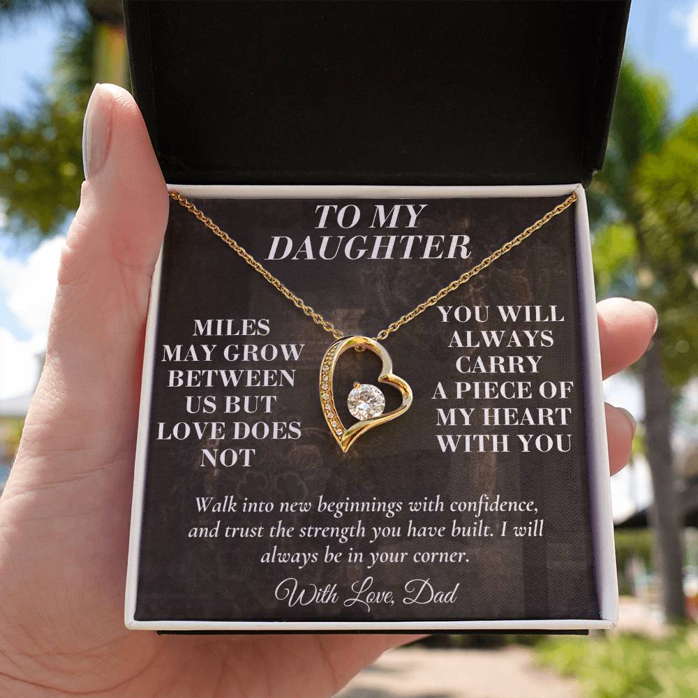 C194 - The Love Between A Father And Daughter Becomes A Legacy That Lives Beyond Every Season - Forever Love Necklace