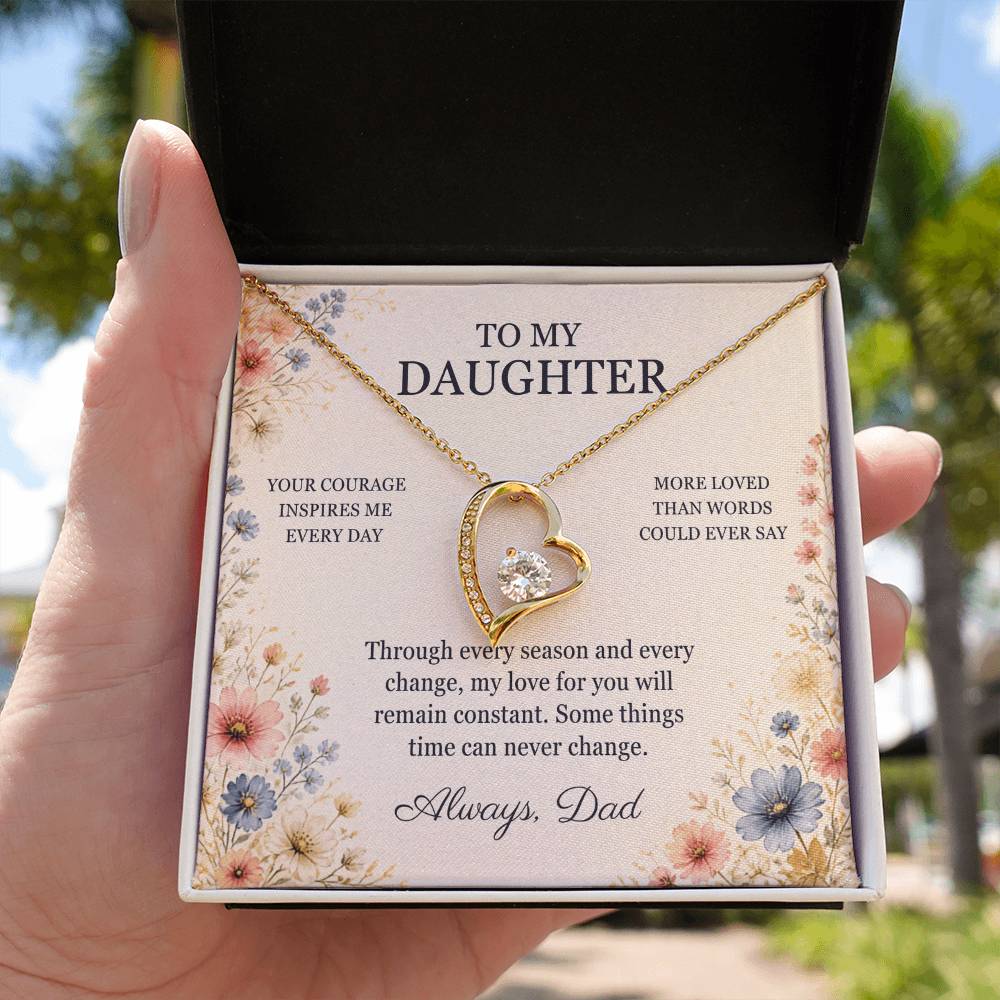 C98 - Your Story Is Only Beginning And I Will Always Be Proud To Watch You Write Every Chapter - Forever Love Necklace