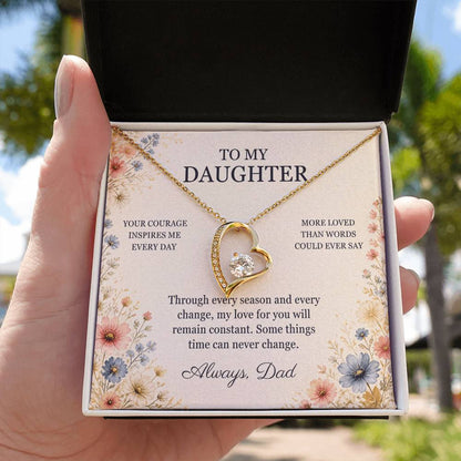 C98 - Your Story Is Only Beginning And I Will Always Be Proud To Watch You Write Every Chapter - Forever Love Necklace