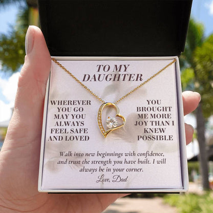 C139 - May You Always Choose The Life That Makes Your Heart Feel Free Brave And Fully Alive - Forever Love Necklace