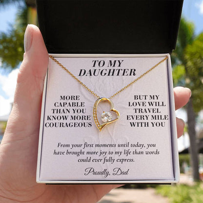 C142 - You Have A Heart Worth Protecting A Voice Worth Using And Dreams Worth Chasing - Forever Love Necklace