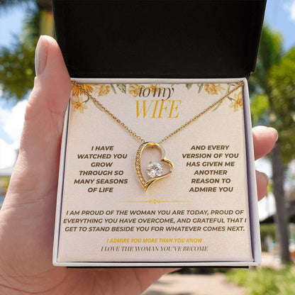 S129 - I Love The Woman You’ve Become – Forever Love Necklace From Husband