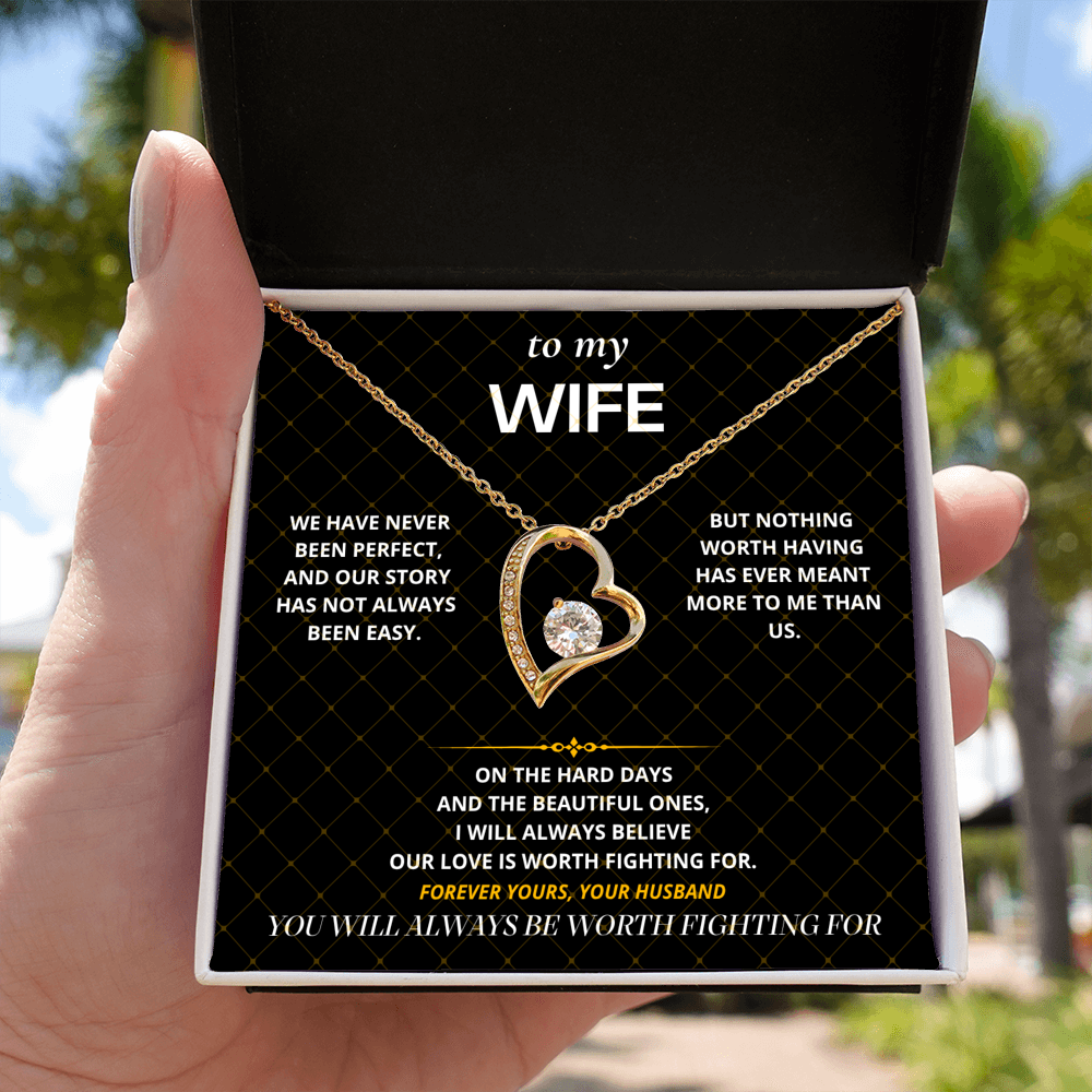 S38 - Always Worth Fighting For – Forever Love Necklace From Husband