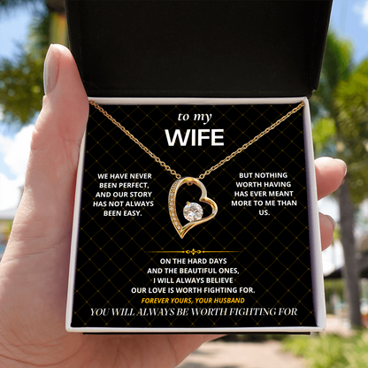 S38 - Always Worth Fighting For – Forever Love Necklace From Husband