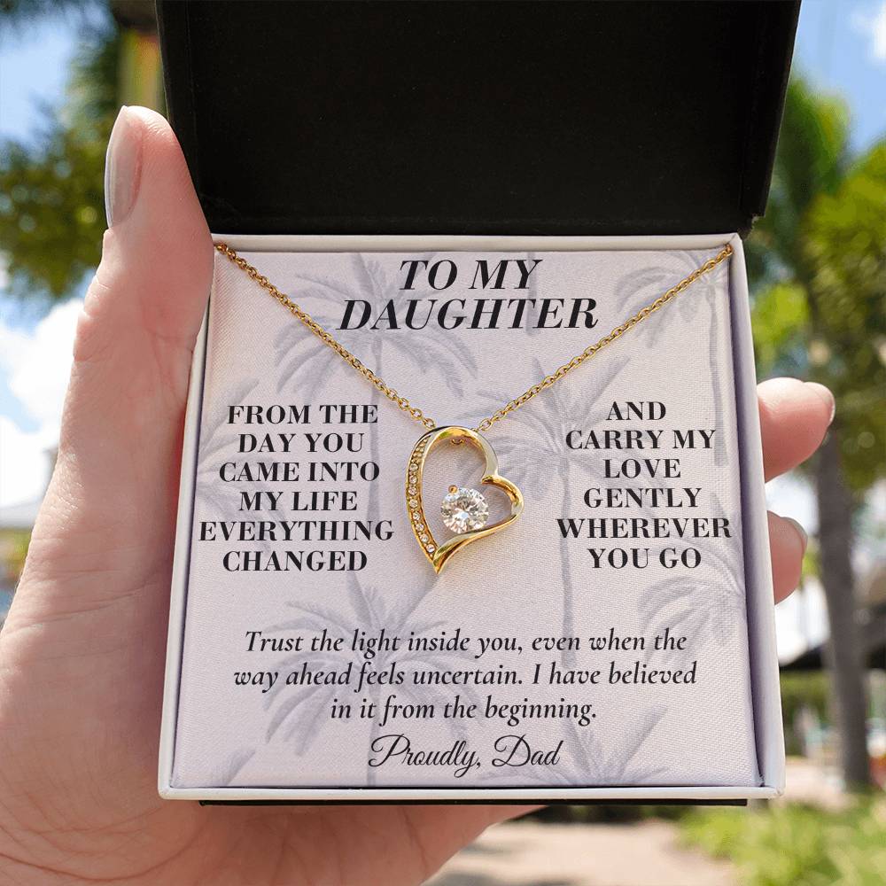C190 - If You Ever Forget How Special You Are Remember Dad Has Never Forgotten For A Single Day - Forever Love Necklace
