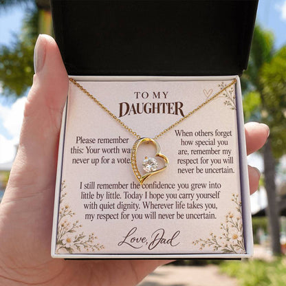 C671 - Wear Your Invisible Crown And Quiet Words For Your Hardest Days - Forever Love Necklace