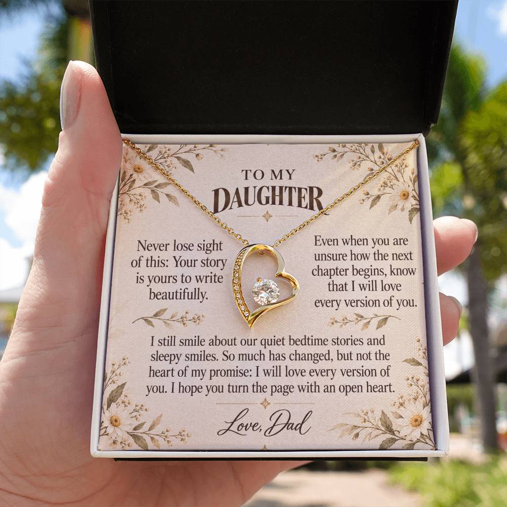 C519 - The Bedtime Stories We Shared And A Memory That Time Cannot Take Away - Forever Love Necklace