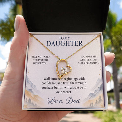 C99 - The Greatest Gift Life Gave Me Was The Chance To Love You As Your Dad - Forever Love Necklace