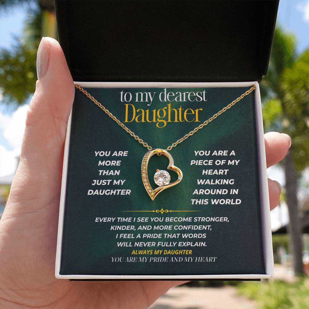 S247 - You Are My Daughter, My Pride, My Heart – Forever Love Necklace From Dad