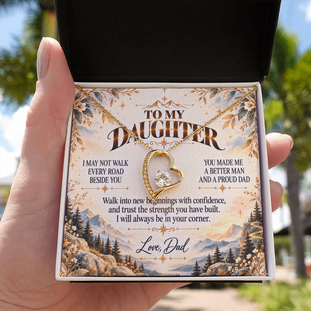 C499 - The Greatest Gift Life Gave Me Was The Chance To Love You As Your Dad - Forever Love Necklace