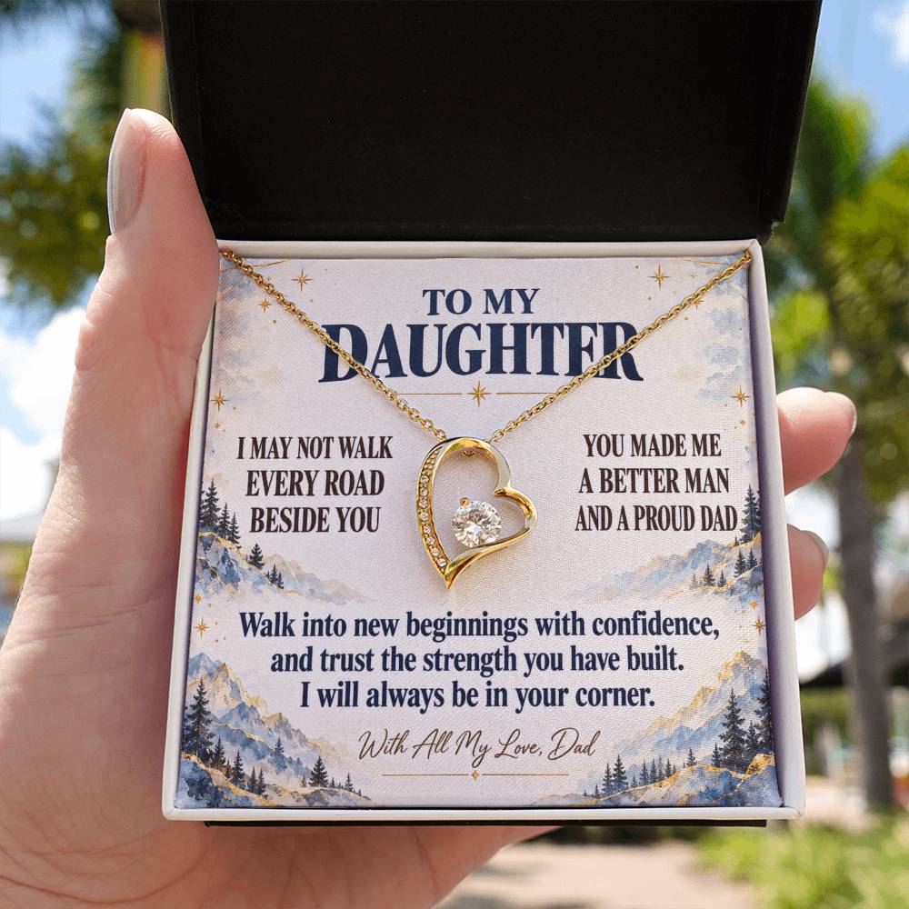 C349 - The Greatest Gift Life Gave Me Was The Chance To Love You As Your Dad - Forever Love Necklace
