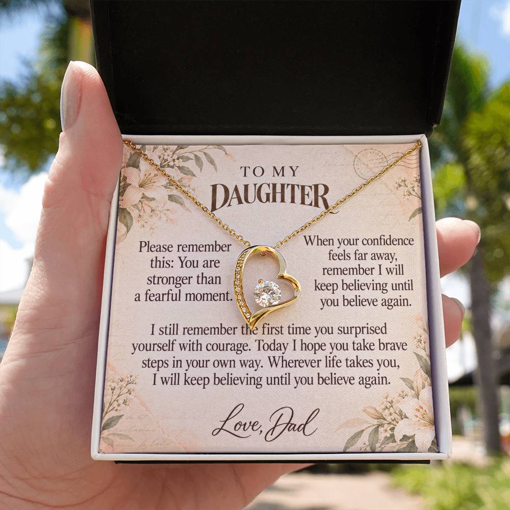 C601 - The Brave Heart You Carry And Quiet Words For Your Hardest Days - Forever Love Necklace