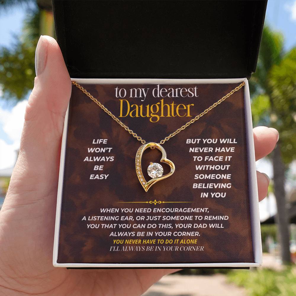 S252 - I’ll Always Be In Your Corner – Forever Love Necklace From Dad