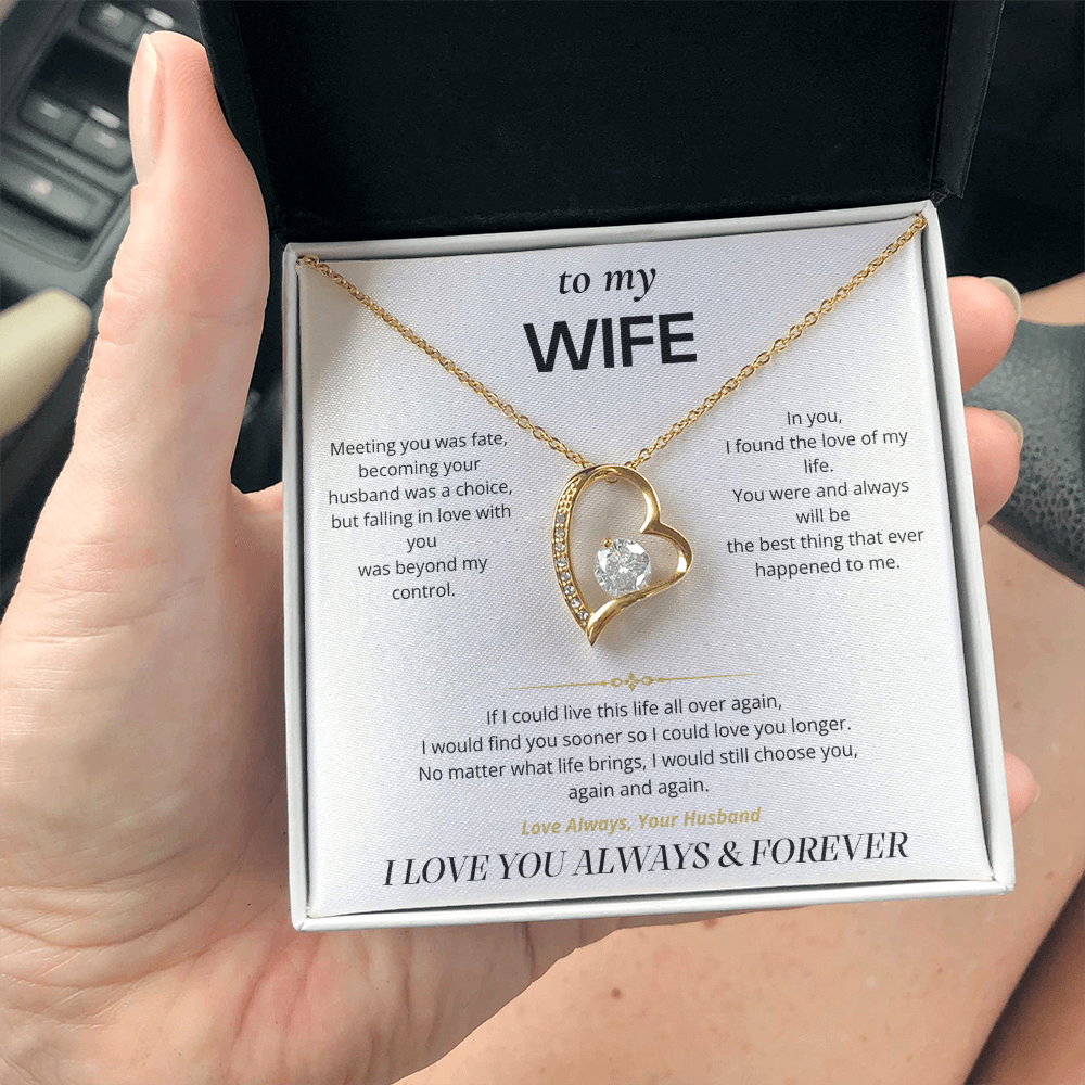 S1 - I'd Choose You Again – Forever Love Necklace From Husband