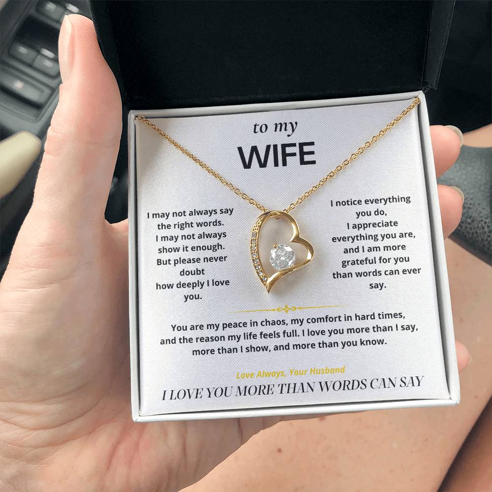 S6 - Things I Don't Say Enough – Forever Love Necklace From Husband