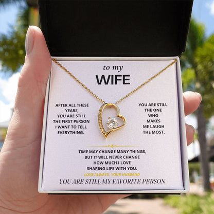 S19 - Still My Favorite Person – Forever Love Necklace From Husband