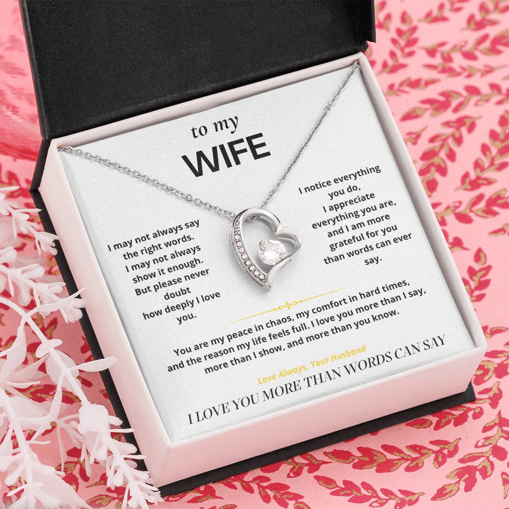 S6 - Things I Don't Say Enough – Forever Love Necklace From Husband